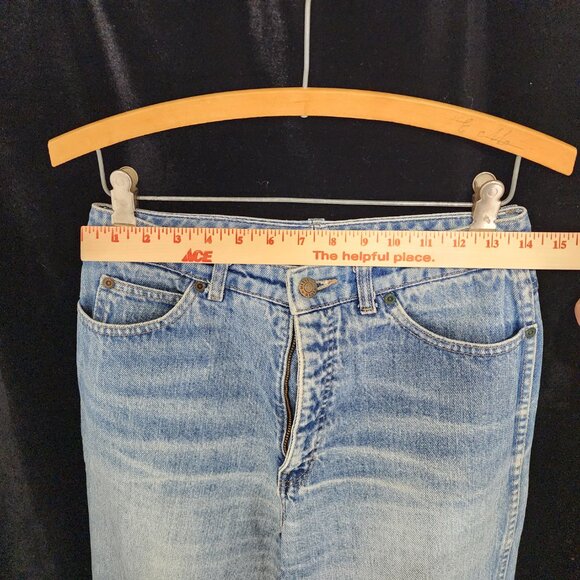 1970's-80's Calvin Klein Jeans Size 11 Mid wash Hi rise Str8 leg 29.5"x 33.5" - Picture 11 of 13